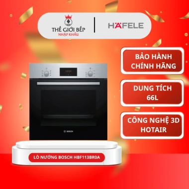 Lò nướng Bosch HBF113BR0A 5 chế độ, 3D Hotair, âm tủ 60 cm - Giá chỉ 10,7 triệu