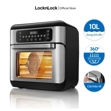 Lò nướng chân không điện tử Lock&Lock 10L Air Fryer Oven màu đen - Giá ưu đãi 2.753.000₫ 2