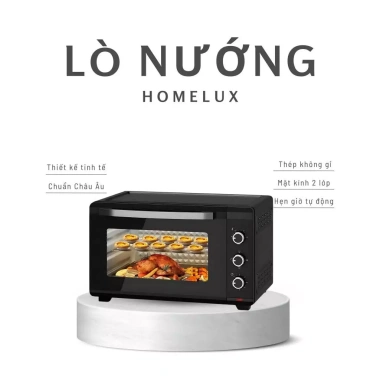 Lò Nướng Điện Homelux 48L TG48B3 2.000W - 5 Chế Độ, Hẹn Giờ, Cửa Kính 2 Lớp, Giá Ưu Đãi 2.952.000 VND 2 Lò Nướng Điện Homelux 48L TG48B3 2.000W - 5 Chế Độ, Hẹn Giờ, Cửa Kính 2 Lớp, Giá Ưu Đãi 2.952.000 VND 2