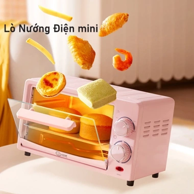 Lò Nướng Điện Mini 12L 750W Hai Lớp Tự Động Đa Năng Bánh Giá 558.000 VND
