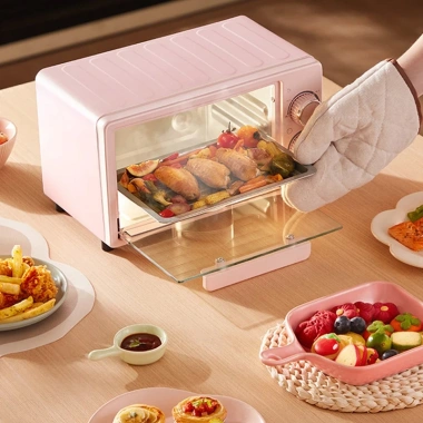 Lò Nướng Điện Mini 12L 750W Hai Lớp Tự Động Đa Năng Bánh Giá 558.000 VND