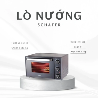 Lò Nướng Điện Schafer WH-52CLD-P3 52L 2.000W 4 Chế Độ Đối Lưu - Chính Hãng, Giá Ưu Đãi 4,221,000₫ 4 Lò Nướng Điện Schafer WH-52CLD-P3 52L 2.000W 4 Chế Độ Đối Lưu - Chính Hãng, Giá Ưu Đãi 4,221,000₫ 4