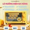 Lò nướng mini 2 tầng 12L 800W Tiết kiệm điện đa năng giá ưu đãi 419k