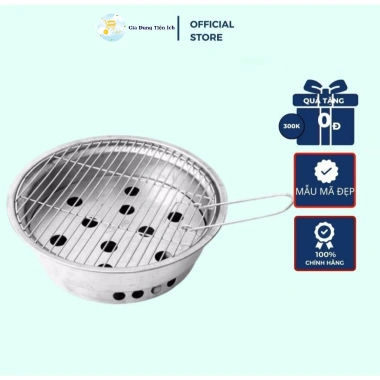 Lò Nướng Tròn Nhỏ Inox Dày Bếp Than và Vỉ Nướng Cao Cấp Giá 198.000₫ 2 Lò Nướng Tròn Nhỏ Inox Dày Bếp Than và Vỉ Nướng Cao Cấp Giá 198.000₫ 2