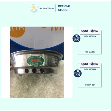 Lò Nướng Tròn Nhỏ Inox Dày Bếp Than và Vỉ Nướng Cao Cấp Giá 198.000₫