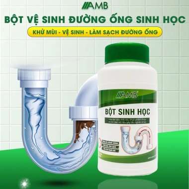 Lọ sinh học đa năng AMB làm sạch, tiêu diệt mùi hôi bồn cầu, bồn rửa mặt, chỉ 53.000₫