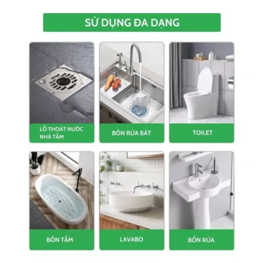 Lọ sinh học đa năng AMB làm sạch, tiêu diệt mùi hôi bồn cầu, bồn rửa mặt, chỉ 53.000₫