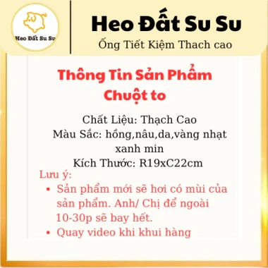 Lỗ tiết kiệm tròn ống Chuột Lang Capybara kute – Heo Đất Su Su, chỉ 69k, dễ dùng