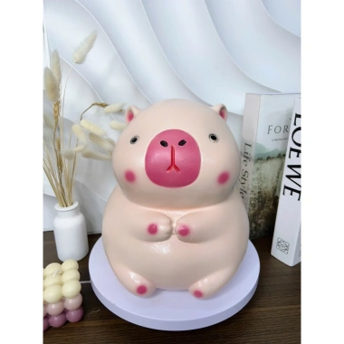 Lỗ tiết kiệm tròn ống Chuột Lang Capybara kute – Heo Đất Su Su, chỉ 69k, dễ dùng