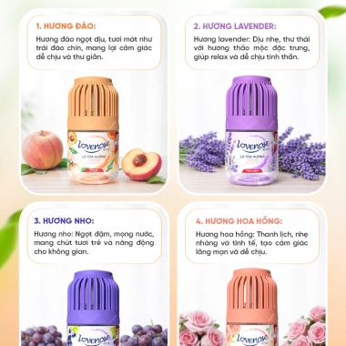 Lọ tỏa hương Lovenose 180ml - Hương thơm tự nhiên, khử mùi 45 ngày, giá 69.000đ