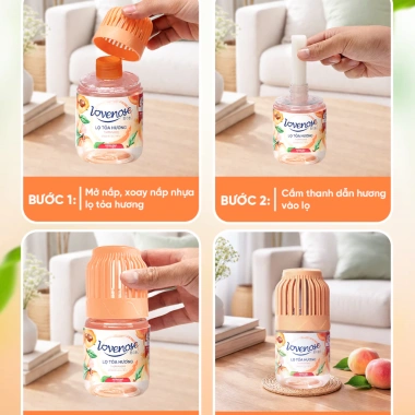Lọ tỏa hương Lovenose 180ml - Hương thơm tự nhiên, khử mùi 45 ngày, giá 69.000đ