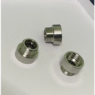 Lơ Tròn INOX Ren 21 (1/2) Xoáy Lục Giác - Nối Ren Trong Ngoài, Giá chỉ 7.600 VND 2
