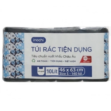 Lô túi rác Soji 4x10L-25L-50L INOCHI chính hãng, nhẹ 1kg/4cuộn, giá ưu đãi 20.880₫