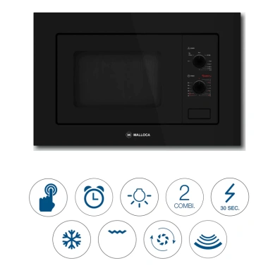 Lò vi sóng âm tủ Malloca MW-820B - Gọn gàng, phù hợp tủ bếp hiện đại, giảm giá 19% 4