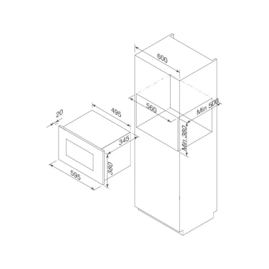 Lò vi sóng âm tủ Malloca MW-925BF - Nướng mạnh, công suất lớn, 13,859,000 VND