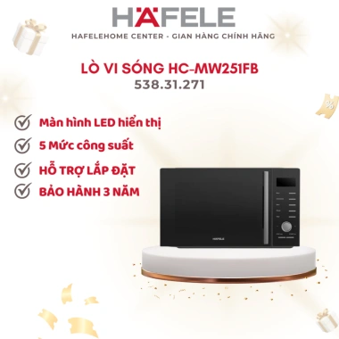Lò vi sông độc lập HC-MW251FB Hafele 538.31.271 - Nhiều chức năng, giảm giá 20% - 2.255.760₫