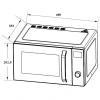 Lò vi sông độc lập HC-MW251FB Hafele 538.31.271 - Nhiều chức năng, giảm giá 20% - 2.255.760₫ 5