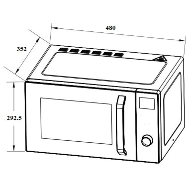 Lò vi sông độc lập HC-MW251FB Hafele 538.31.271 - Nhiều chức năng, giảm giá 20% - 2.255.760₫