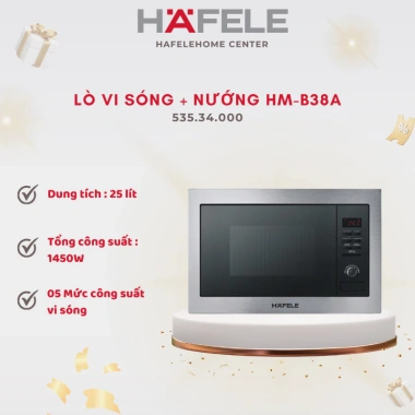 Lò vi sóng Hafele HM-B38A - Bảo hành 3 năm, Giá chỉ 8.2 triệu, Tiết kiệm ngay