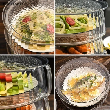 Lò Vi Sóng PET Chống Bắn Bát, Chịu Nhiệt Cao, Nhựa Gia Đình Thực Phẩm, Tấm Nắp Nóng 4
