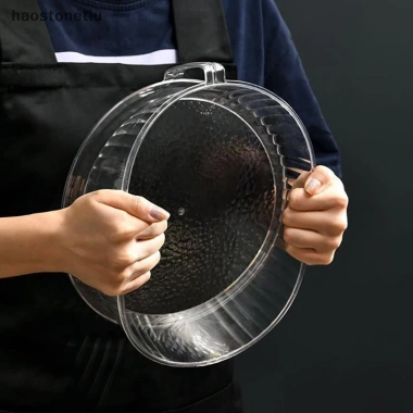 Lò Vi Sóng PET Chống Bắn Bát, Chịu Nhiệt Cao, Nhựa Gia Đình Thực Phẩm, Tấm Nắp Nóng 7
