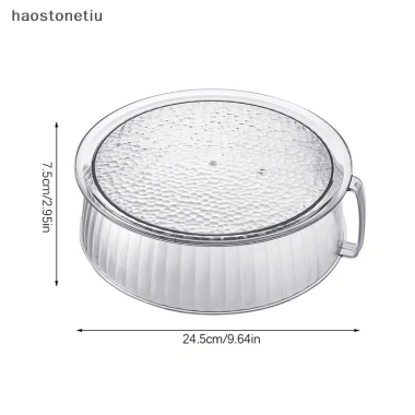 Lò Vi Sóng PET Chống Bắn Bát, Chịu Nhiệt Cao, Nhựa Gia Đình Thực Phẩm, Tấm Nắp Nóng 9