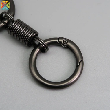 Lò Xo Đôi Cuộn Dây Móc Carabiner Khóa Cá Tính – Chống Mất, Leo, Móc Xe, Phụ Kiện Quà Tặng