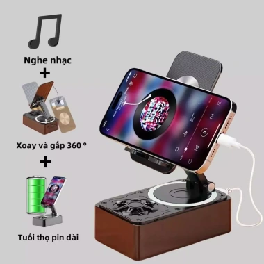 Loa Bluetooth 3 trong 1 tích hợp sạc dự phòng, đế giữ điện thoại chống trượt, gập gọn tiện lợi 69.000 VND 6