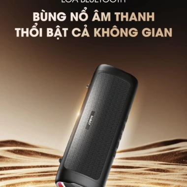 Loa Bluetooth 5.3 RB525 10W Bass, LED RGB, Kháng Nước, Thẻ Nhớ + AUX - 349k
