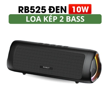 Loa Bluetooth 5.3 RB525 10W Bass, LED RGB, Kháng Nước, Thẻ Nhớ + AUX - 349k