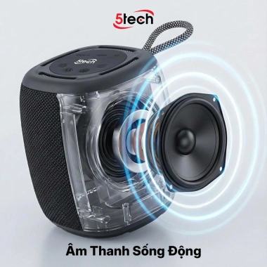 Loa Bluetooth 5TECH BS7 Mini Cầm Tay - LED RGB, Bass Mạnh, Pin Trâu, Giá 649.000đ giảm