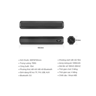 Loa Bluetooth A21 Mini Siêu Bass, Hỗ Trợ TF, FM, USB - Bền Cao, Bảo Hành 12 Tháng 5