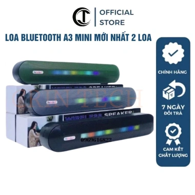 Loa Bluetooth A3 Mini Bass, Kết Nối PC, BH 6 Tháng + Tặng Cáp 39k – 195.000
