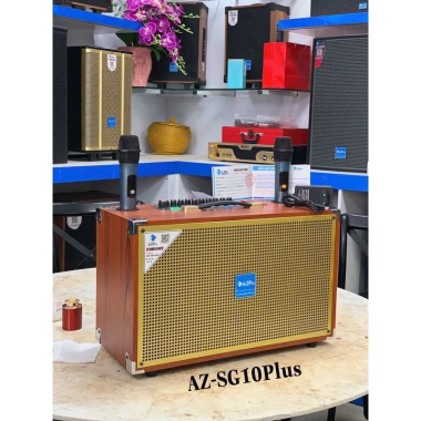Loa Bluetooth AzPro SG10Plus HN10 2 Bass 2 Treble 10 núm âm Reverb 2 mic nâng cấp bo mạch - 2.250.000₫