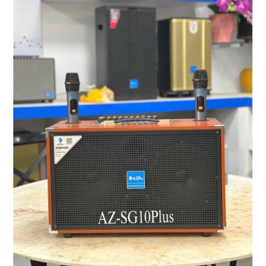 Loa Bluetooth AzPro SG10Plus HN10 2 Bass 2 Treble 10 núm âm Reverb 2 mic nâng cấp bo mạch - 2.250.000₫