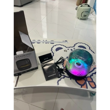 Loa Bluetooth BIG DIAMOND MQ-M4 - LED 360 nhay theo nhac, Bass can, am thanh sieu tram