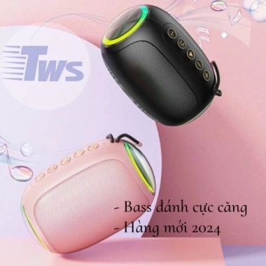 Loa Bluetooth BS-01 Không Dây - Đèn LED Đa Màu, Bass Sâu, Quai Xách Tiện Lợi 2