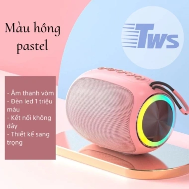 Loa Bluetooth BS-01 Không Dây - Đèn LED Đa Màu, Bass Sâu, Quai Xách Tiện Lợi 9