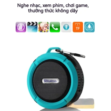 Loa Bluetooth C6 cầm tay không dây, cốc hút chống thấm, bass mini, hộp âm thể thao ngoài trời - Giá chỉ 93.000 VND 3