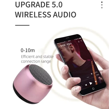 Loa Bluetooth cầm tay M1 Mini Thép Cannon - Âm thanh trầm đầy đủ, di động, giá chỉ 161.700₫
