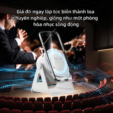 Loa Bluetooth cảm ứng, giá đỡ, LED RGB 7 màu, tương thích điện thoại, chỉ 250k 5