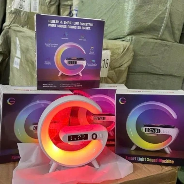 Loa Bluetooth chữ G tích hợp đèn ngủ, sạc, màu trang nhã, nhỏ gọn – 79.000₫