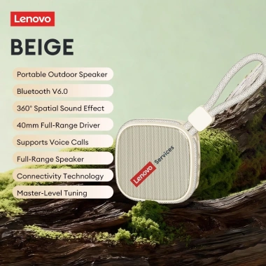 Loa Bluetooth di động Lenovo HD100 – Mini không dây âm thanh vòm HiFi, Mic tích hợp, giảm giá 259.000₫