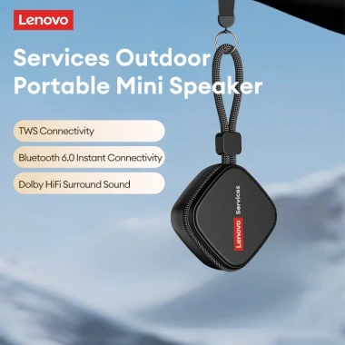 Loa Bluetooth di động Lenovo HD100 – Mini không dây âm thanh vòm HiFi, Mic tích hợp, giảm giá 259.000₫