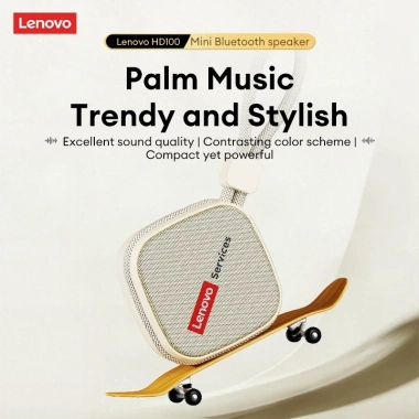 Loa Bluetooth di động Lenovo HD100 – Mini không dây âm thanh vòm HiFi, Mic tích hợp, giảm giá 259.000₫