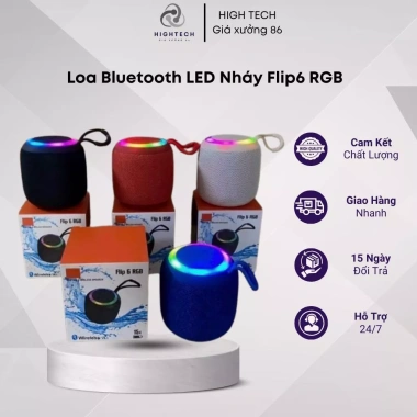 Loa Bluetooth FLIP 6 RGB Giá Rẻ – Âm Thanh Hay, Không Dây, Treo, Chỉ 165.000đ