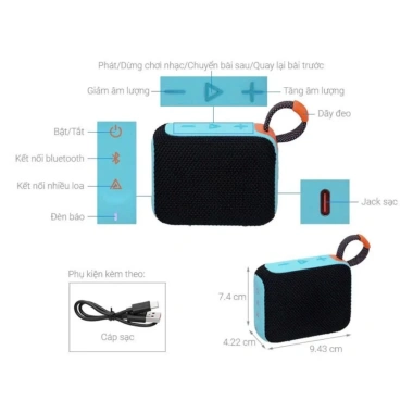 Loa Bluetooth Go 4 Cao Cấp Thiết Kế Nhỏ Gọn Sang Trọng Dễ Mang Theo Giá 255.000 VND 7 Loa Bluetooth Go 4 Cao Cấp Thiết Kế Nhỏ Gọn Sang Trọng Dễ Mang Theo Giá 255.000 VND 7