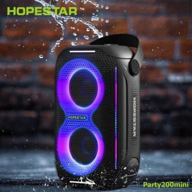 Loa Bluetooth Hopestar Party 200 20W USB, AUX, 3.5mm, Đèn LED, Bass Êm - 649k