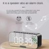 Loa Bluetooth HQAi SK2 Gương LED, Đồng hồ HiFi, Đài FM, Màn hình Mini Di động – Giá 234.377 VNĐ 2
