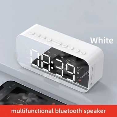 Loa Bluetooth HQAi SK2 Gương LED, Đồng hồ HiFi, Đài FM, Màn hình Mini Di động – Giá 234.377 VNĐ 9